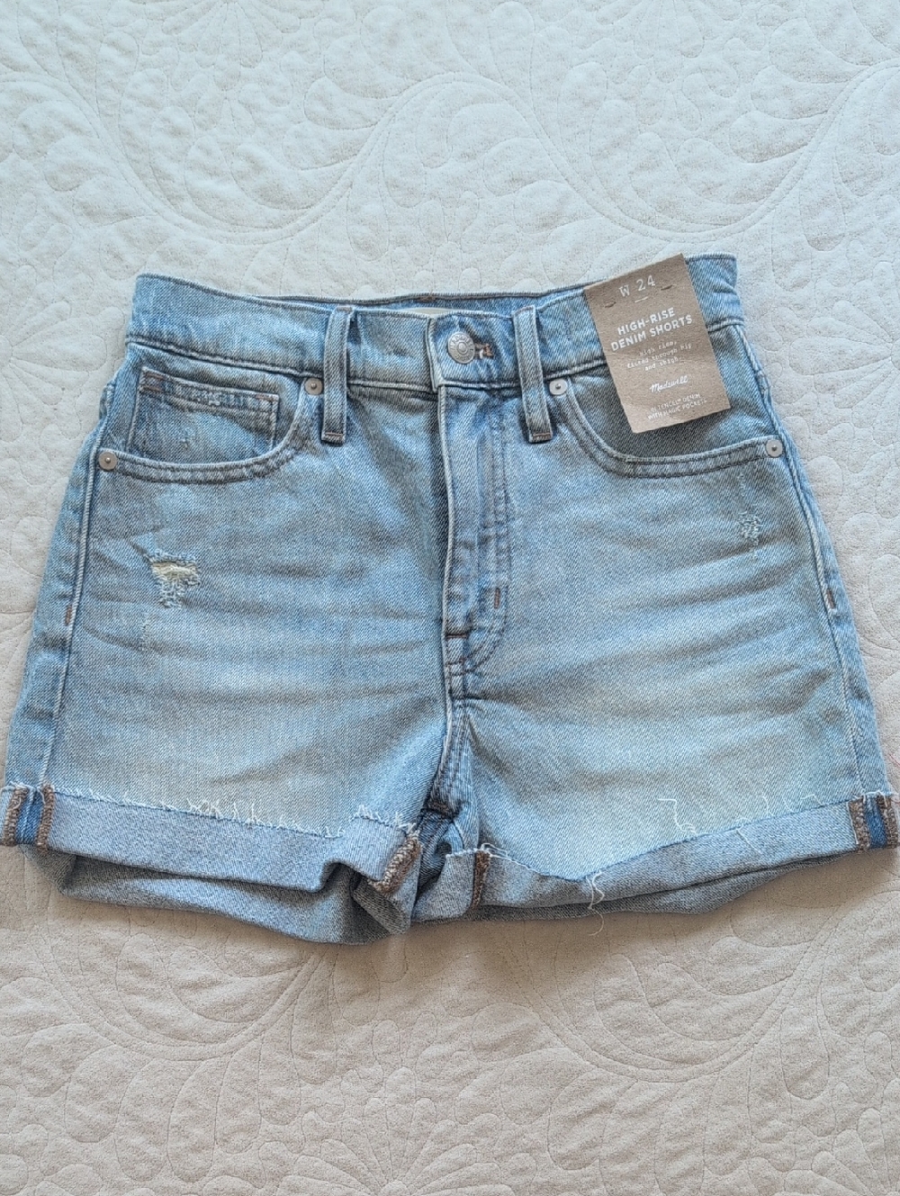 Madewell Light Blue High-Rise Denim Shorts NWT Size 24